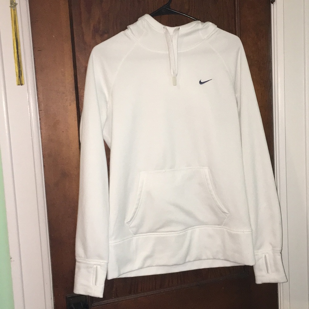 Therma-Fit NIKE White Hoodie - Size Medium